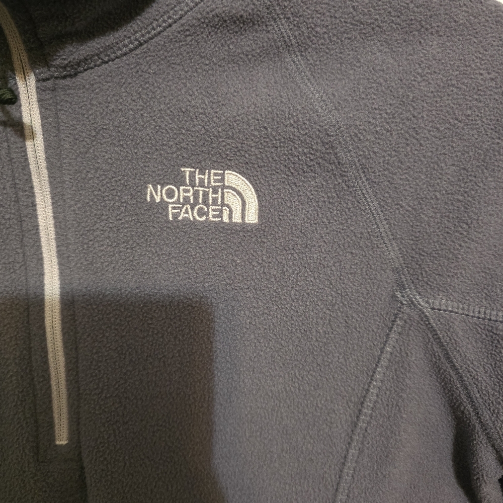 The North Face Gray Fleece Quarter Zip Pullover XS - Picture 3 of 8